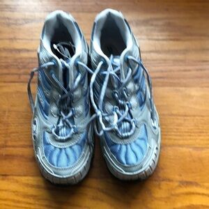 Beautiful Starter Women’s Blue Gray Lace Up Round Toe C…